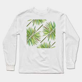 fan palm green Long Sleeve T-Shirt